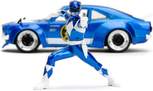 Load image into Gallery viewer, 1/24 Power Rangers 1974 Mazda RX-3 &amp; Blue Ranger