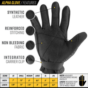 Glove Alpha Full Finger Black