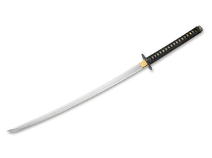 Metal Blade Katana Replica (Black Shealth, Silver Blade, Flower Guard)