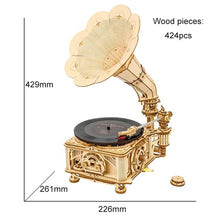 Load image into Gallery viewer, Mechanical Gear Classical Gramophone