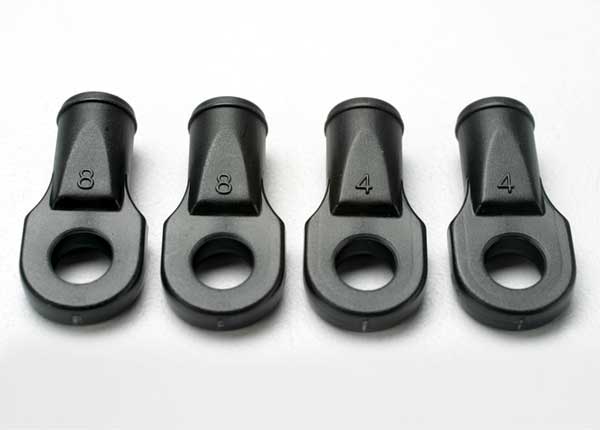 Traxxas #5348, Revo Series, Rod Ends For Rear Toe Links (4pc)