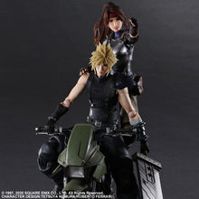 Load image into Gallery viewer, Final Fantasy: Play Arts Kai Cloud &amp; Jessi With Motorcycle (Remake Ver.)