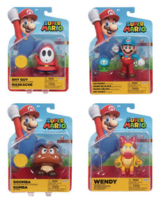 Super Mario 4" Action Figures