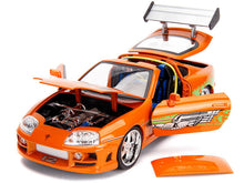 Load image into Gallery viewer, 1/18 Fast &amp; Furious Brian&#39;s Toyota Supra with light and figure