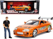 Load image into Gallery viewer, 1/18 Fast &amp; Furious Brian&#39;s Toyota Supra with light and figure